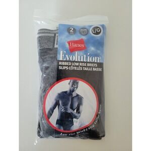 Vtg Hanes 2003 Evolution Ribbed Low Rise Briefs No Fly Large 36-38 NOS Underwear